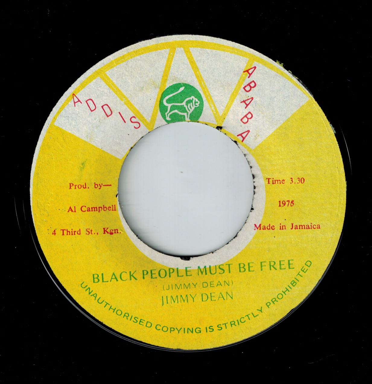 Jimmy Dean - Black People Must Be Free (Addis Ababa) | Oneness Records Shop